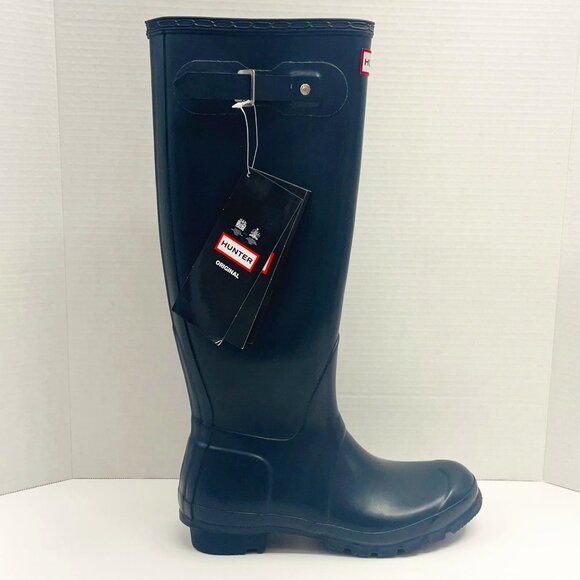 Hunter Women's Original Tall Rain Boot - Navy - Picture 1 of 4